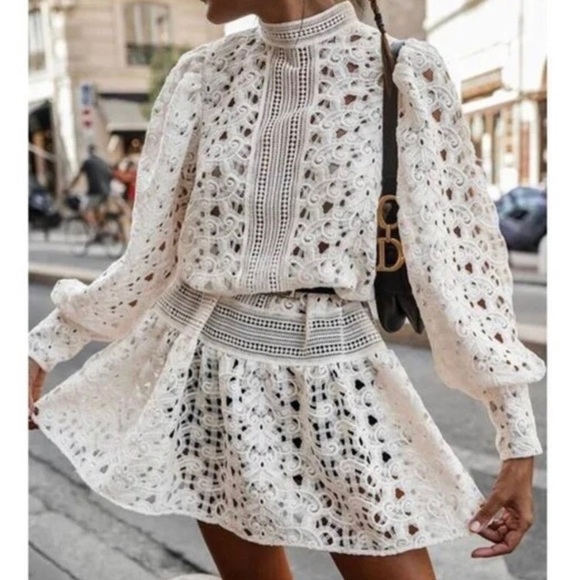 H&M Bloggers Favourite Stunning Lace Dress NWOT - Picture 5 of 16